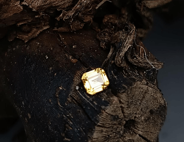 Zircon Jaune du Sri Lanka Taille Octogonale 0,75 carat