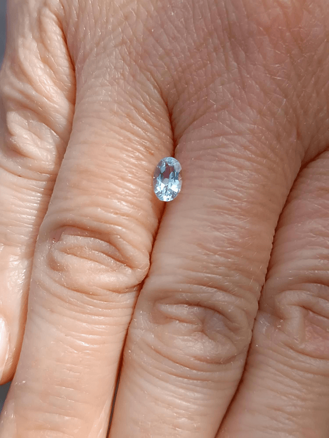 Aigue-marine Taille Ovale 0,42 carat